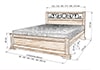Кровать «Эстель» из массива дерева маленькое фото 6