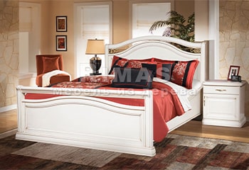 Двуспальная кровать из бука «Грация»
