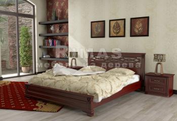 Двуспальная кровать из дуба «Лина»