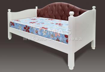Кровать с мягким изголовьем  «Милано детская 2»