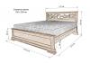 Кровать «Сассари» из массива дерева маленькое фото 5